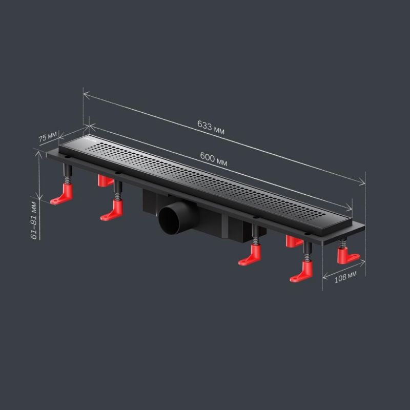 Душевой лоток AM.PM PrimeFlow W02SC-P11-060-01BM черный