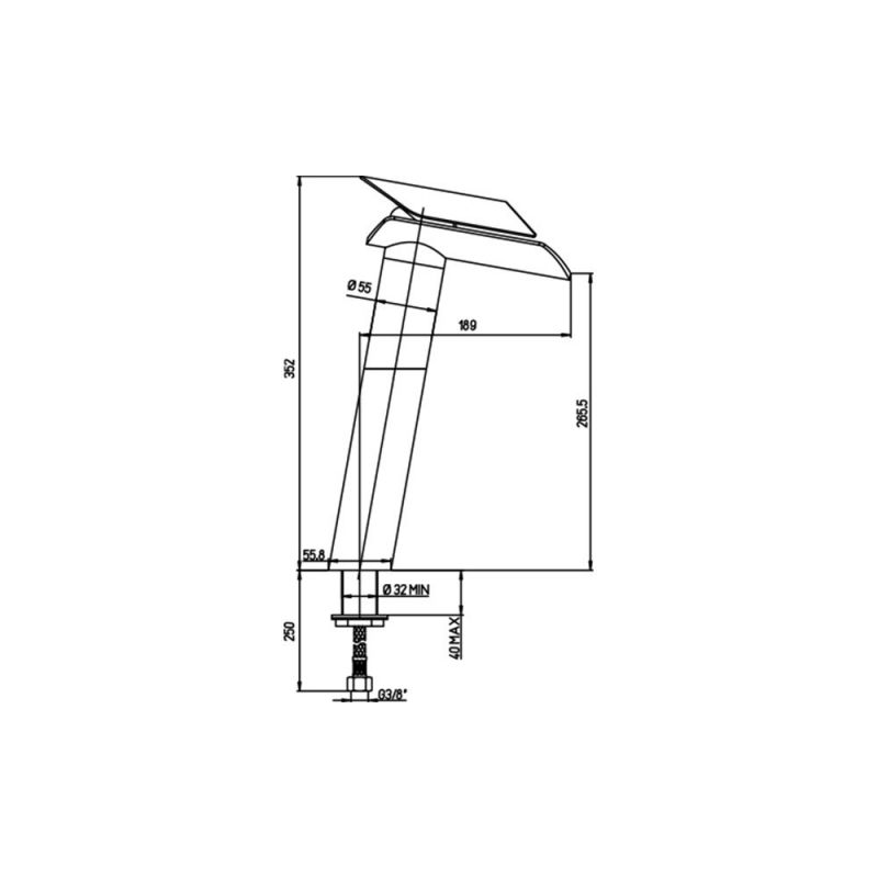 Смеситель для раковины Paini Morgana 73PW205LHLL