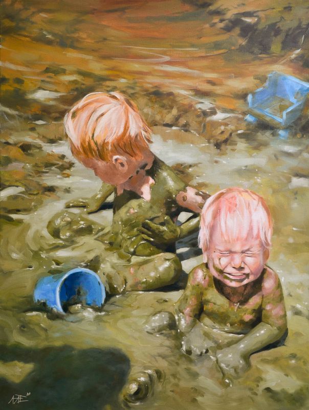 Картина "Детское счастье" Артем Ложкин