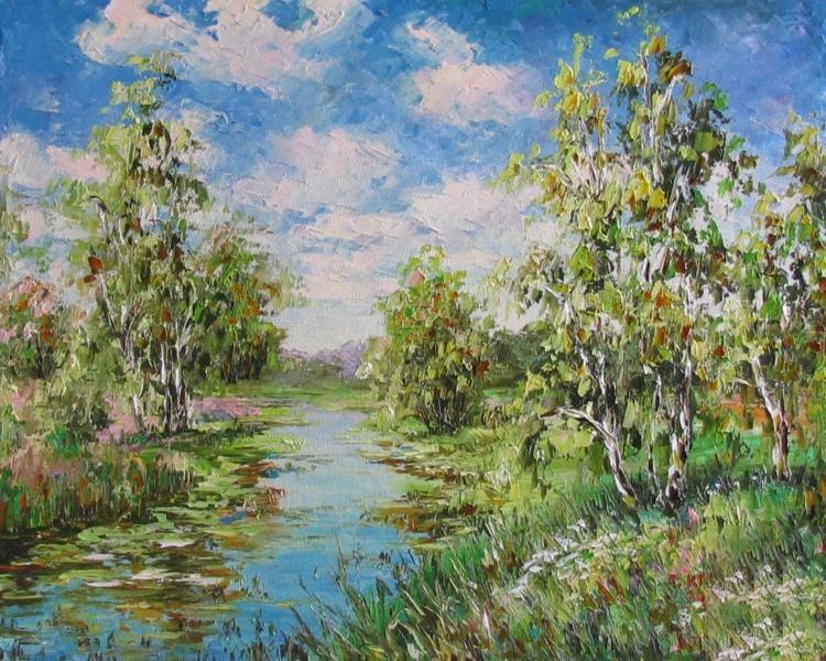 Картина "Летний лес" Светлана Круглова