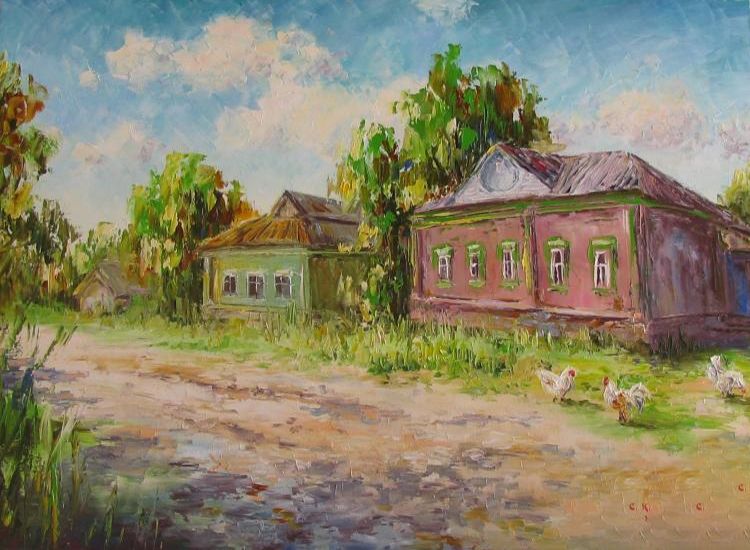 Картина "Деревенская дрёма" Светлана Круглова
