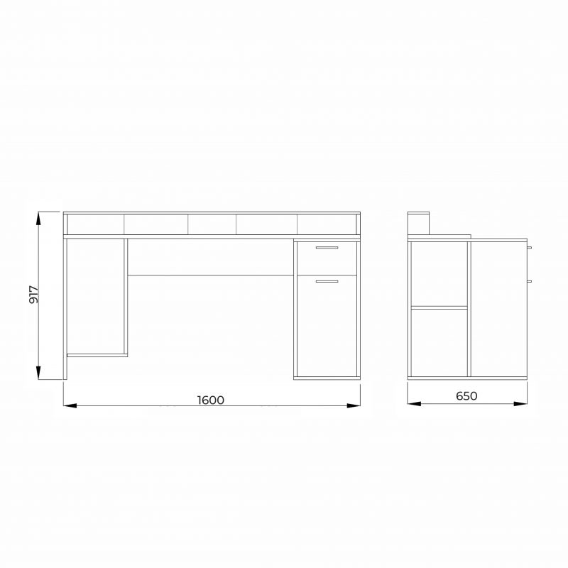 Стол компьютерный Интерлиния СК-13 AksHome 89031