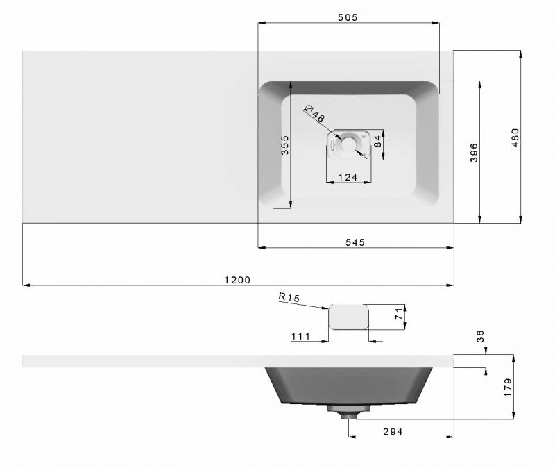 Тумба под раковину Stella Polar Корделия SP-00001043 60 см., серая