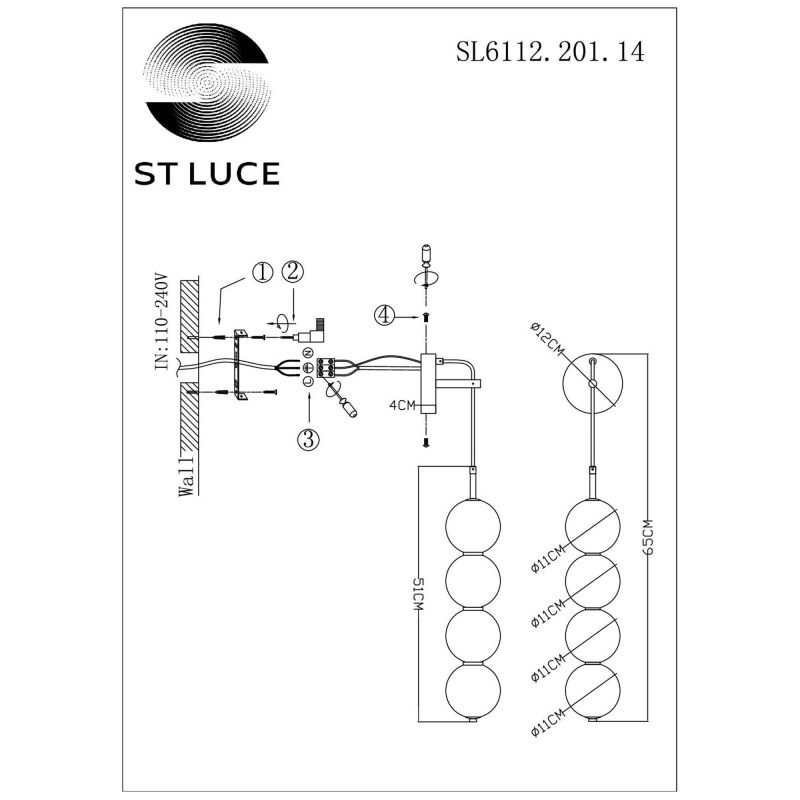 Бра ST Luce ODE SL6112.201.14