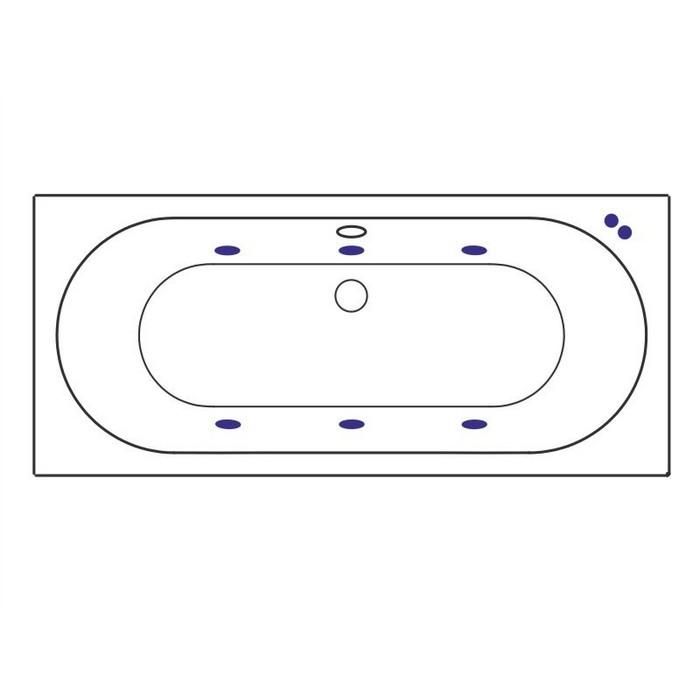 Акриловая ванна Excellent Oceana Slim WAEX.OCE18S.SOFT.BR 180x80 с г/м, бронза