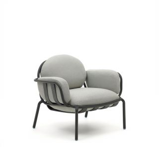 Алюминиевое кресло для улицы серого цвета Joncols  La Forma (ex Julia Grup) BD-2607633