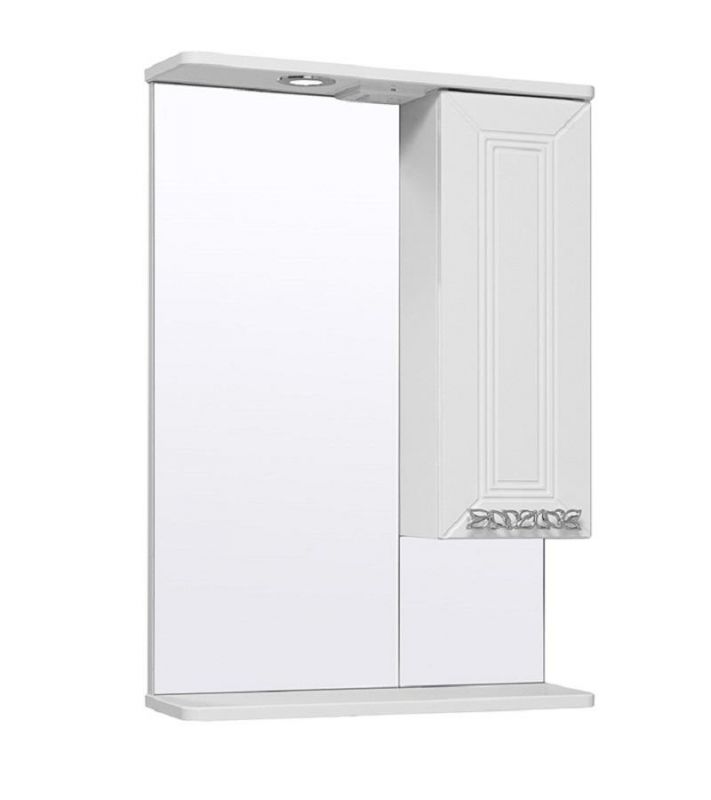 Зеркальный шкаф Runo Монро 53 00-00000459 R белый фото 1