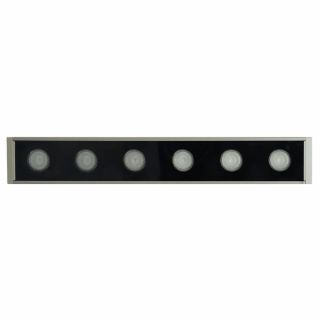 Светодиодный линейный прожектор для подсветки стен Feron 2700K, 250*40*25mm, 6W DC24V, IP65 51564