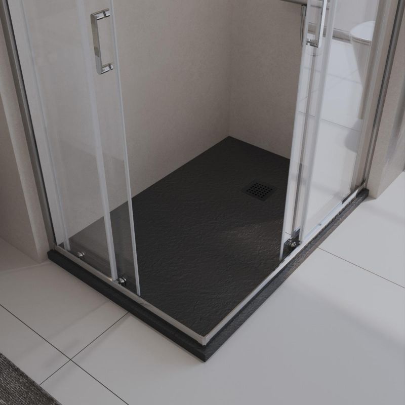 Душевой поддон BelBagno UNO TRAY-MR-UNO-AH-120/80-35-NERO-NO 120x80 черный матовый фото 3