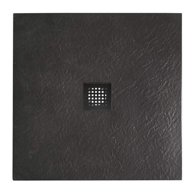 Душевой поддон BelBagno UNO TRAY-MR-UNO-A-90-35-NERO-NO 90x90 черный матовый фото 1