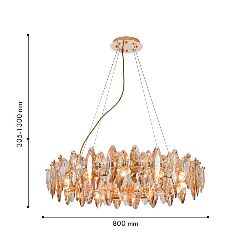Подвесная люстра Favourite Glans 12xE14x40W, 4719-12P фото 3
