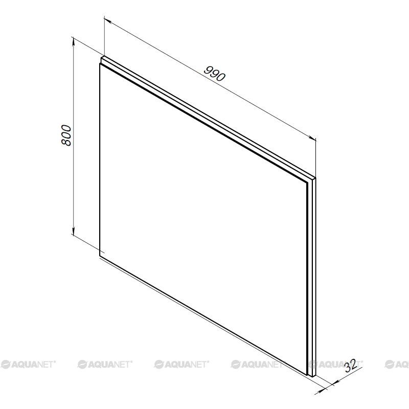 Зеркало Aquanet Nova Lite 100 белый LED 00242622