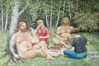 Картина "Завтрак на траве" Ягужинская Анна