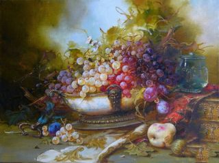 Картина "Натюрморт с виноградом" 50x70 Федорова Ирина