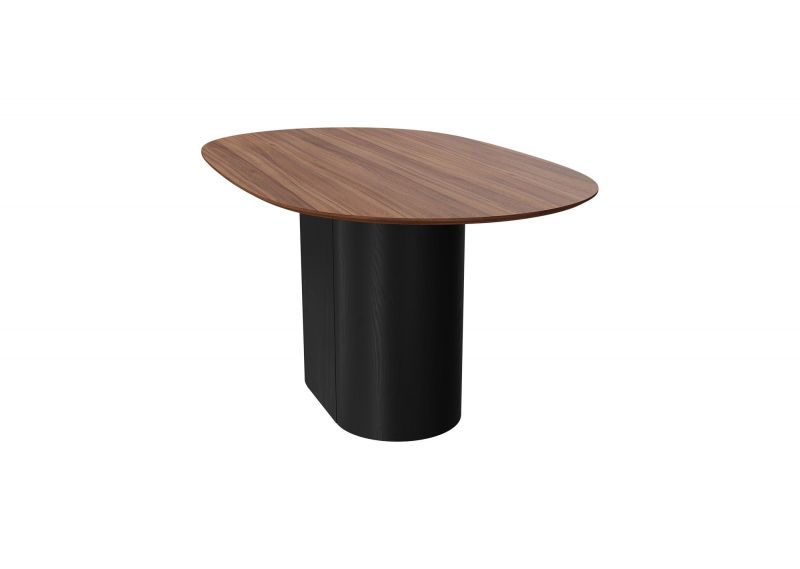 Стол обеденный Ellipsefurniture Type овальный 160*95 см (орех/черный) TY010209250601 фото 3