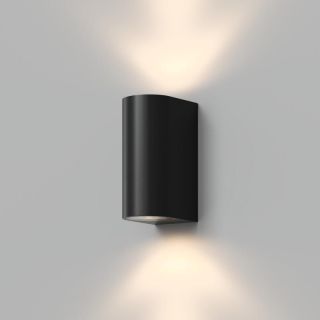 Настенный уличный светильник Denkirs NARVIK, IP44, 2хGU10 LED, до 15 Вт, черный, алюминий DK9791-BK