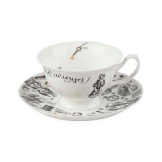 Чайная пара Kitchen Craft Алиса в Стране чудес Victoria and Albert Garden белая BD-3143683