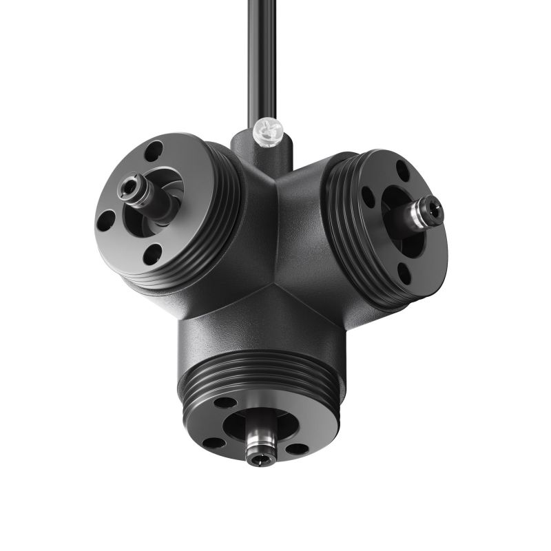 T-образный вертикальный коннектор Maytoni Accessories for system Shelf для системы Shelf с вводом питания CA016TC-P-B фото 1