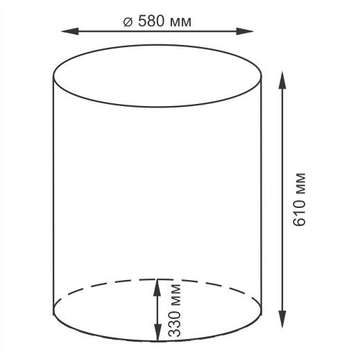 Корзина для белья WasserKRAFT Dill WB-611-L