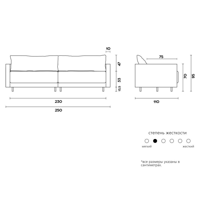 Диван KULT RENE BD-2064133