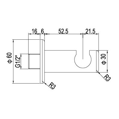 Шланговое подключение RGW SP-183 21140683-01 с держателем