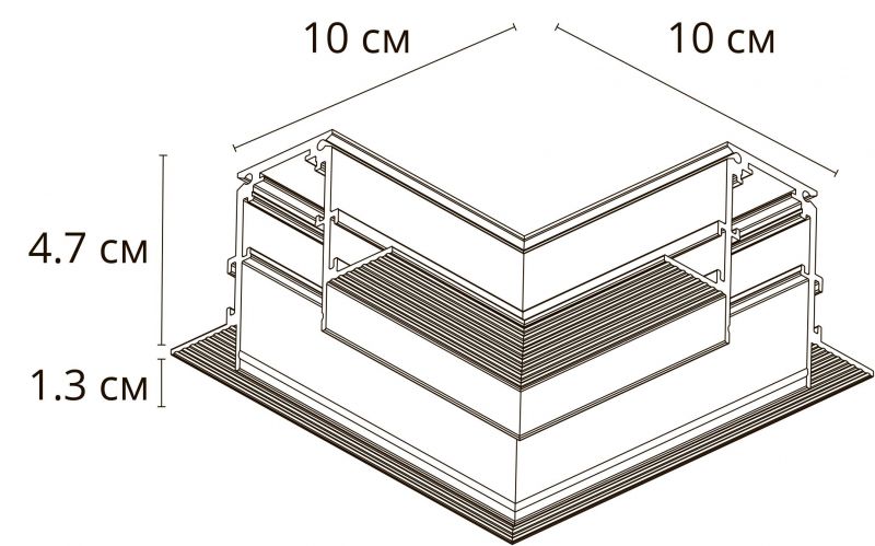 Коннектор угловой для встраиваемого шинопровода Arte Lamp LINEA-ACCESSORIES A487706 фото 2
