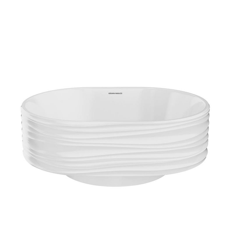 Раковина накладная Kerama Marazzi Artbasin Sabbia 50 SA.wb.50\WHT, 53 см фото 1