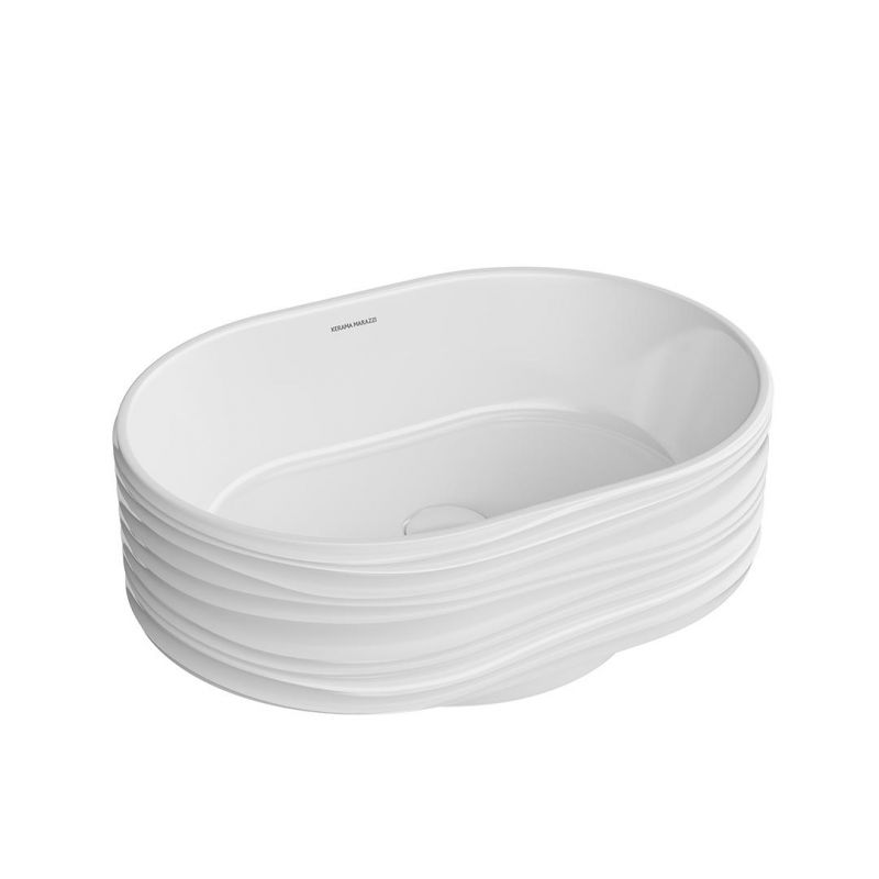 Раковина накладная Kerama Marazzi Artbasin Sabbia 50 SA.wb.50\WHT, 53 см фото 2