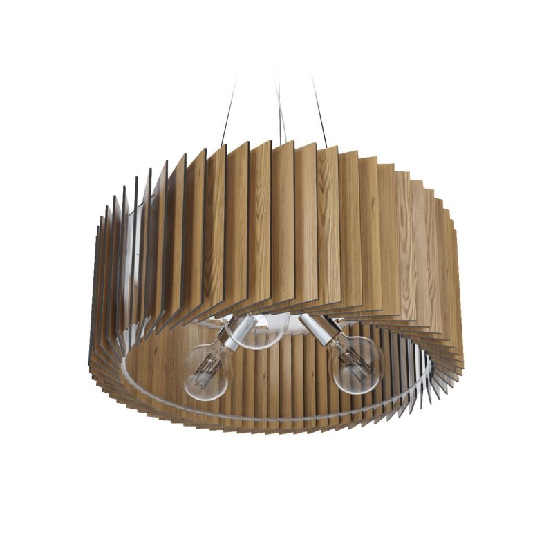 Подвесной светильник Woodled Rotor Х Chandelier , дуб , L (66 см) RX-01-L фото 1