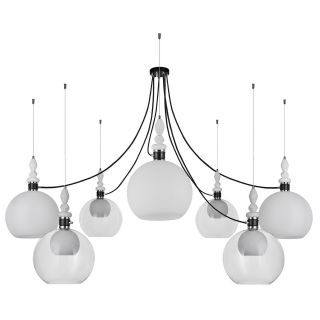 Подвесной светильник 33 ИДЕИ Е27 420W PND182.07.17CH.003BL-M62TW