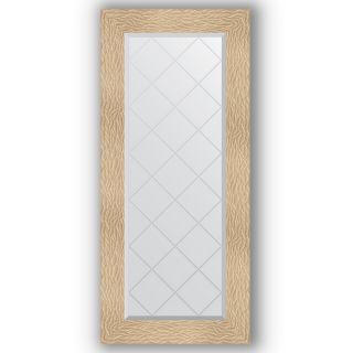 Зеркало с гравировкой в багетной раме 56x126 Evoform EXCLUSIVE-G BY 4064 золотые дюны