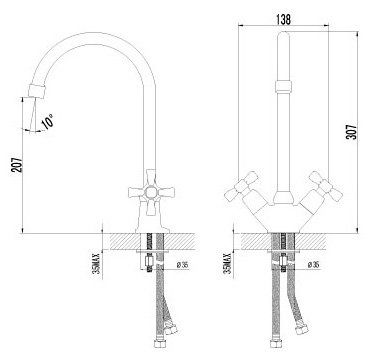 Смеситель Lemark Benefit LM2505C