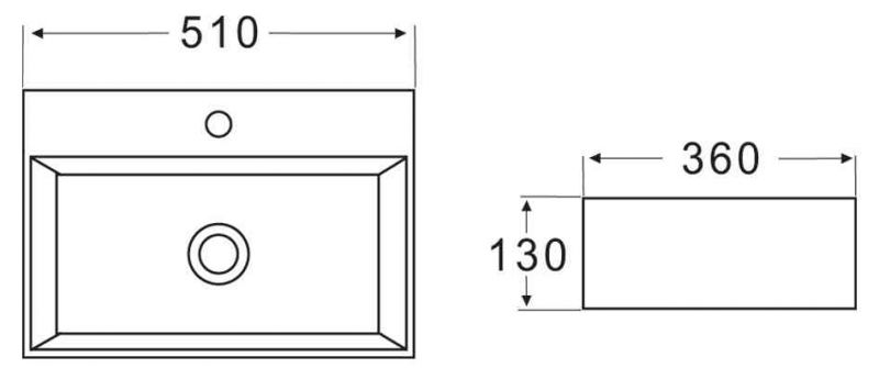 Раковина накладная керамическая BelBagno  BB1340