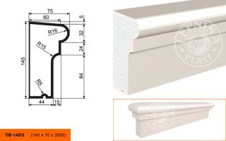 Подоконник Lepninaplast ПВ-145/2