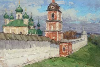 Картина "Горицкий монастырь. Переславль-Залесский" Вилков Андрей