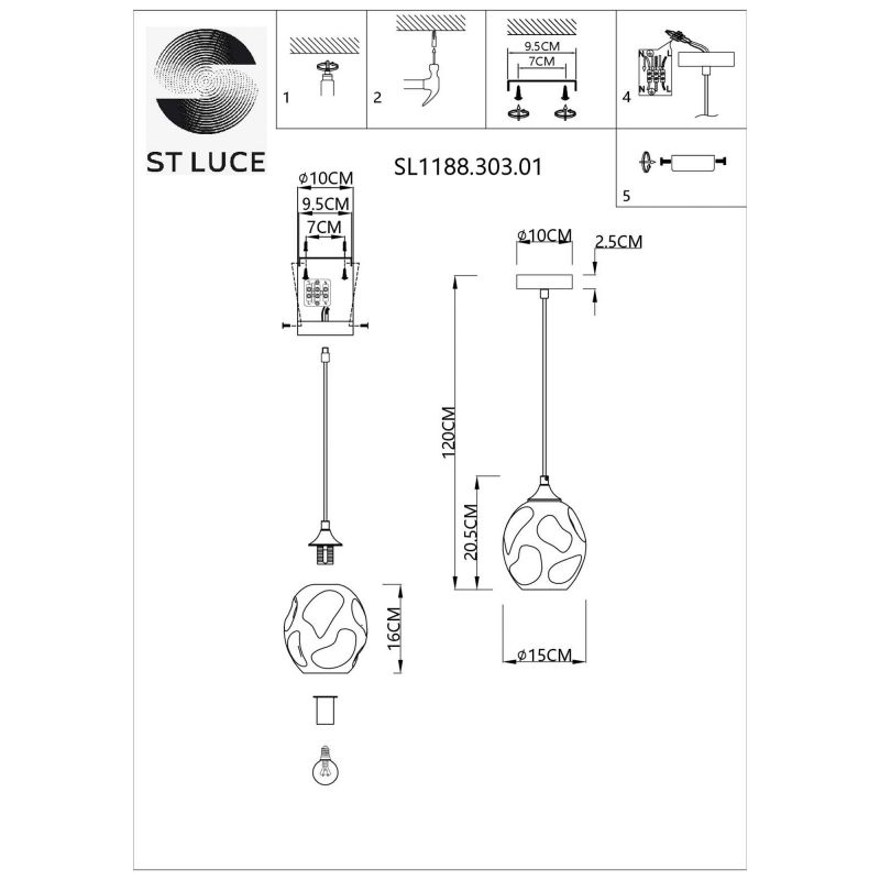 Подвес ST Luce IDESIA SL1188.303.01