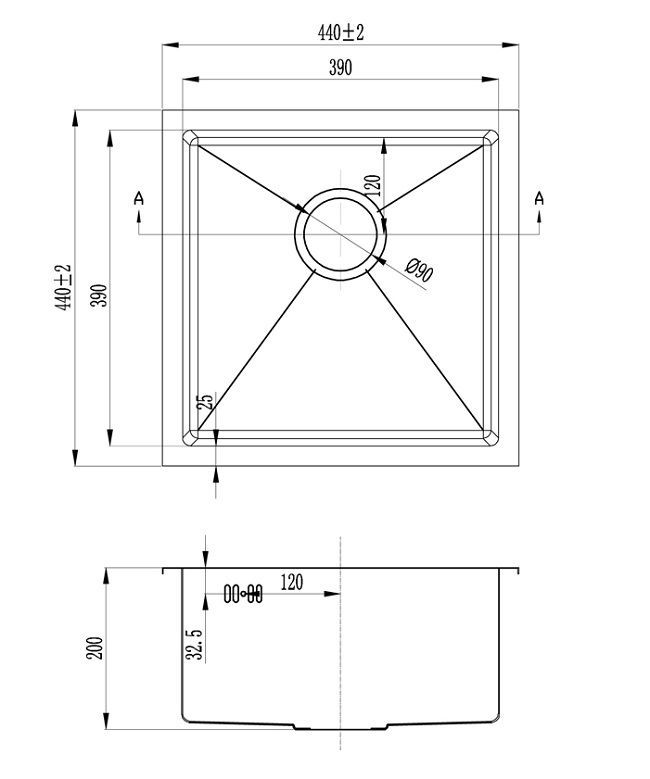 Кухонная мойка Zorg Inox RX-4444 фото 2