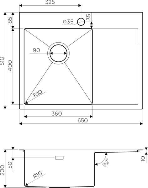 Кухонная мойка Omoikiri Akisame 4973083 светлое золото