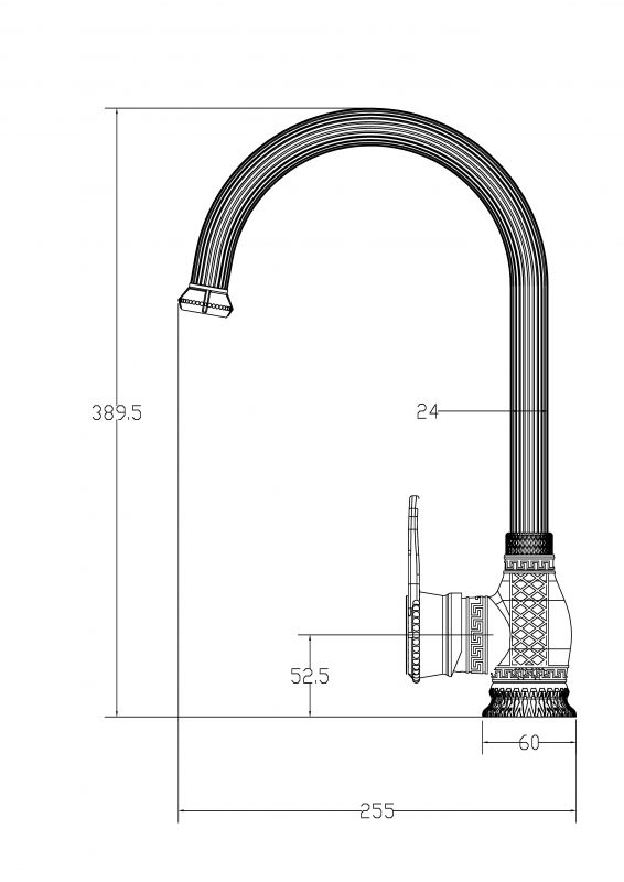 Смеситель для раковины/мойки Milacio Vitoria MC.505.BBR