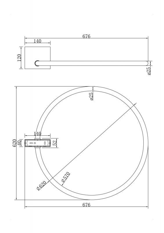 Потолочный светильник Maytoni Modern Anillo MOD315CL-L25G3K