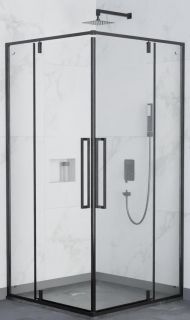Душевой уголок RGW Stilvoll SV-33B 06323300-14 100х100 см, профиль черный, стекло прозрачное