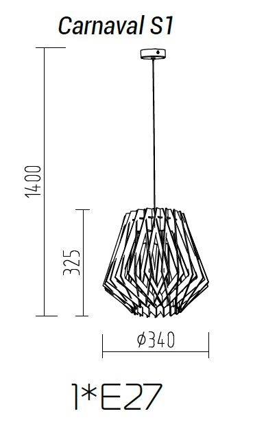 Подвесной светильник TopDecor Carnaval S1 фото 2