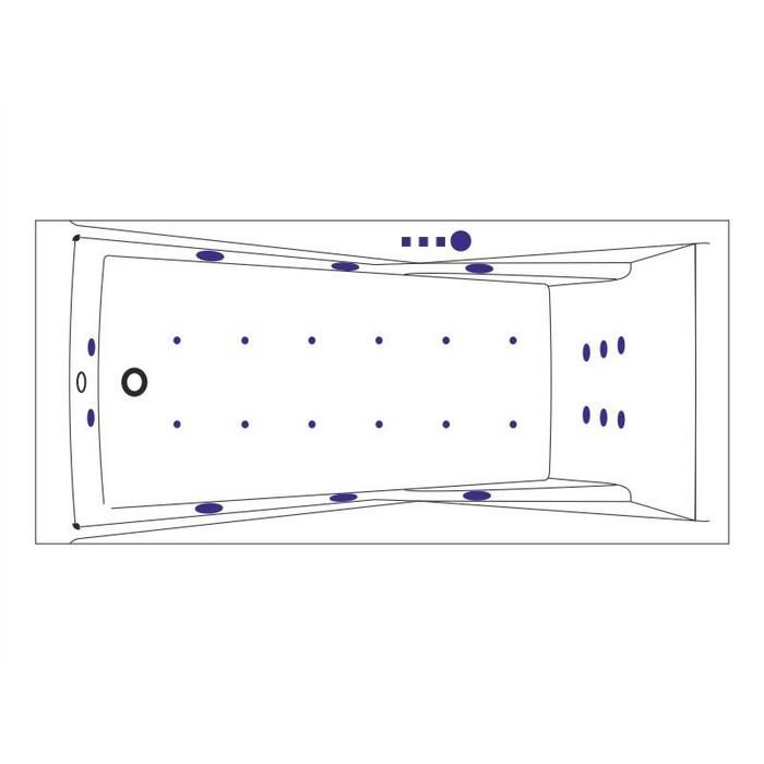 Ванна акриловая Excellent Palace WAEX.PAL17.ULTRA.BR 170x75 с г/м, бронза