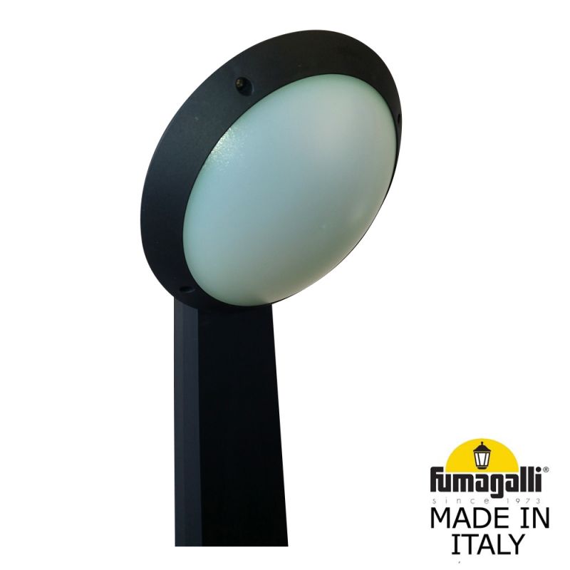 Столбик (газонный светильник) наклонный FUMAGALLI LUCIA черный, бежевый 1R3.613.X10.AYE27