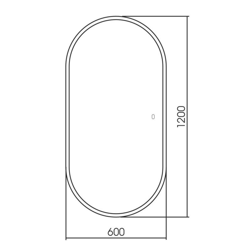 Зеркало ABBER Kontur AG6303SL-1.2, 120х60 см, с подсветкой