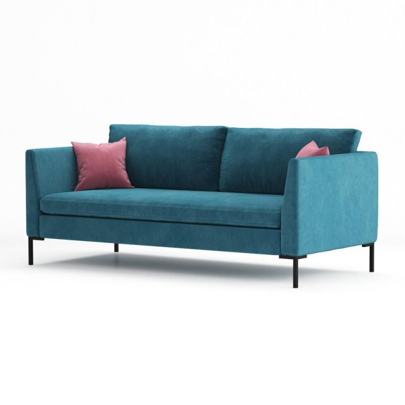 Диван Ambia Kona с узкими локтями голубой BD-3069383 фото 2