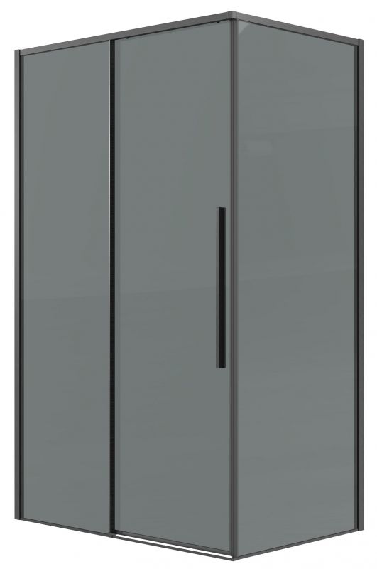 Душевой уголок Grossman Galaxy 120.K33.01.1410.42.10, 140х100 см, профиль графит сатин, стекло тонированное фото 1