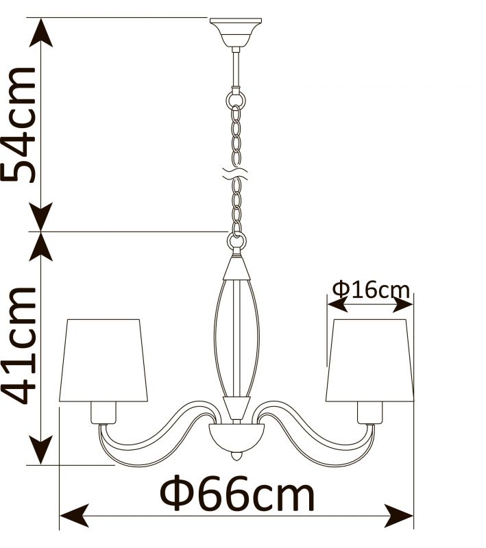 Светильник подвесной Arte Lamp Orlean A9310LM-5WG