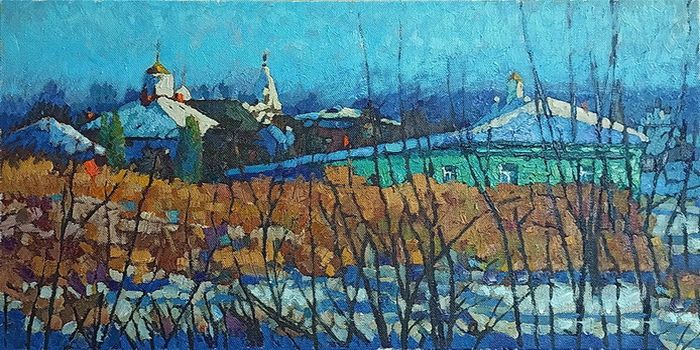 Картина "Суздаль" 50x100 Михаил Рудник фото 1