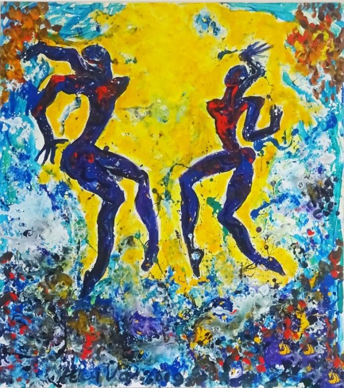 Картина "Танец в желтом мареве" Лика Волчек